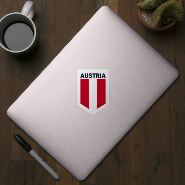 Austria Flag Emblem by SLAG_Creative